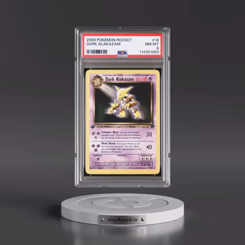 2000 Pokémon Rocket #18 Dark Alakazam (PSA 8 NM-MT)