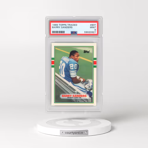 1989 Topps Traded #83T Barry Sanders (PSA 9 MINT)