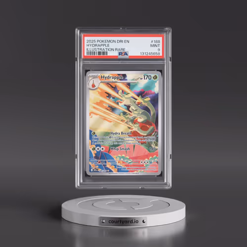 2025 Pokémon Dri EN-Destined Rivals #188 Hydrapple - Illustration Rare (PSA 9 MINT)