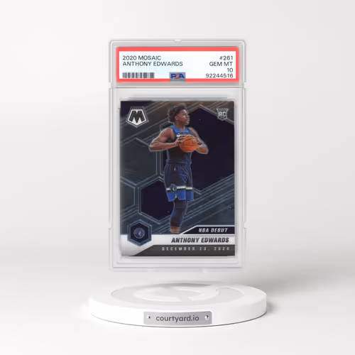 2020 Panini Mosaic #261 Anthony Edwards (PSA 10 GEM MINT)