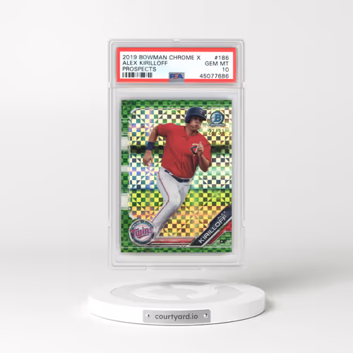 2019 Bowman Chrome X Prospects #186 Alex Kirilloff (PSA 10 GEM MINT)
