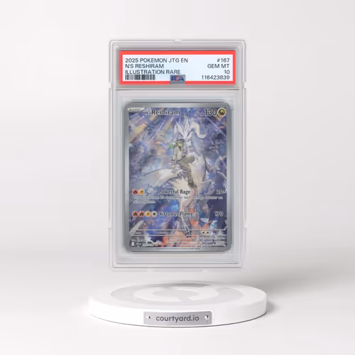 2025 Pokémon Jtg EN-Journey Together #167 N's Reshiram - Illustration Rare (PSA 10 GEM MINT)
