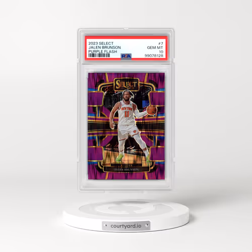 2023 Panini Select #7 Jalen Brunson - Purple Flash (PSA 10 GEM MINT)