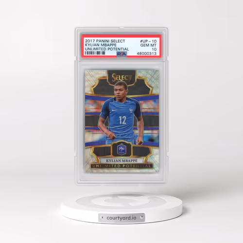 2017 Panini Select Unlimited Potential #UP-10 Kylian Mbappe (PSA 10 GEM MINT)
