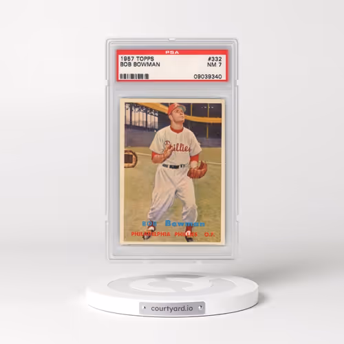 1957 Topps #332 Bob Bowman (PSA 7 NM)