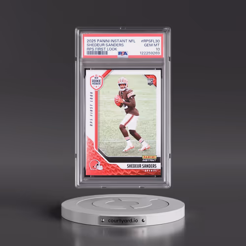 2025 Panini Instant NFL Rps First Look #RPSFL30 Shedeur Sanders (PSA 10 GEM MINT)