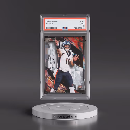 2024 Topps Finest #163 Bo Nix (PSA 9 MINT)