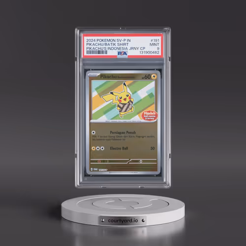 2024 Pokémon SV-P Promo #191 Pikachu in Batik Shirt - Pikachu's Indonesia Journey Campaign (PSA 9 MI