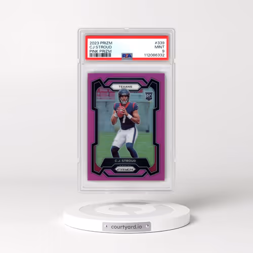 2023 Panini Prizm #339 CJ Stroud - Pink Prizm (PSA 9 MINT)