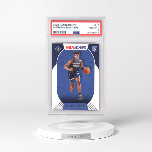 2020 Panini Hoops #216 Anthony Edwards (PSA 10 GEM MINT)