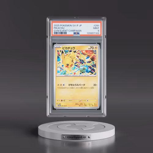2025 Pokémon SV-P Promo #291 Pikachu - Gym Event Campaign (PSA 9 MINT)