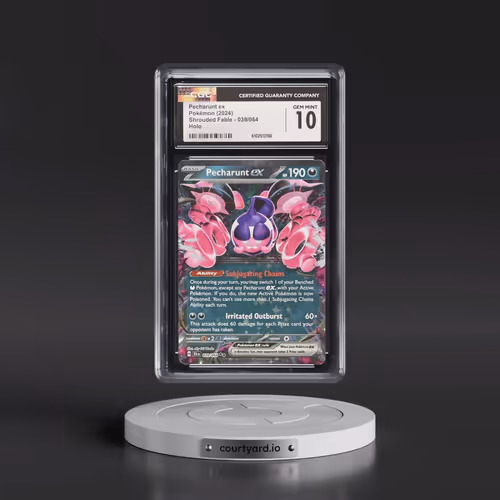 2024 Pokémon Sfa EN-Shrouded Fable #039 Pecharunt EX - Holo (CGC 10 GEM MINT)