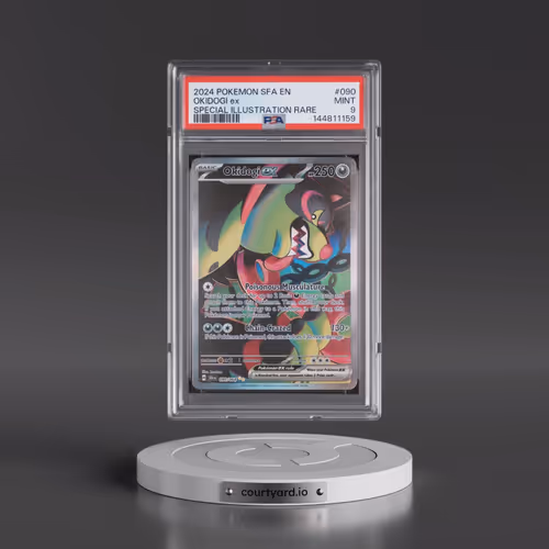2024 Pokémon Sfa EN-Shrouded Fable #090 Okidogi EX - Holo Special Illustration Rare (PSA 9 MINT)
