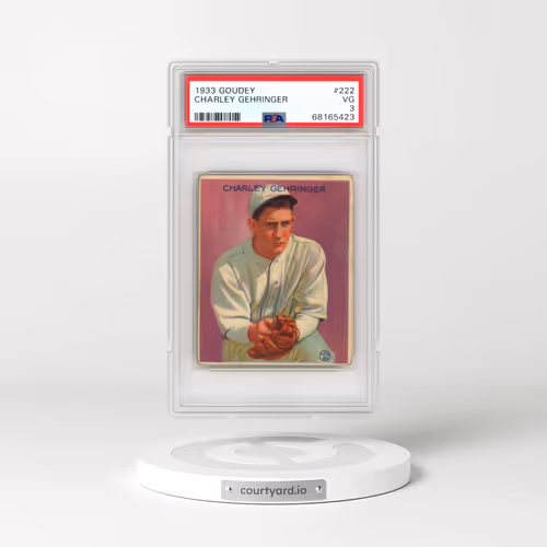 1933 Goudey #222 Charley Gehringer (PSA 3 VG)