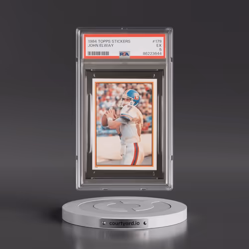 1984 Topps Stickers #179 John Elway (PSA 5 EX)