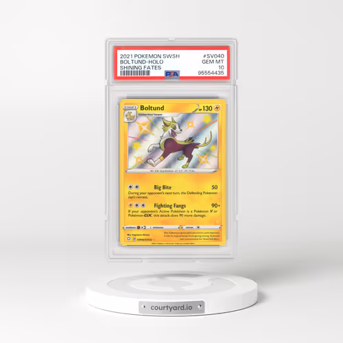 2021 Pokémon Sword & Shield Shining Fates #SV040 Boltund - Holo (PSA 10 GEM MINT)