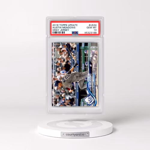 2018 Topps Update #US34 Austin Meadows - Gray Jersey (PSA 10 GEM MINT)