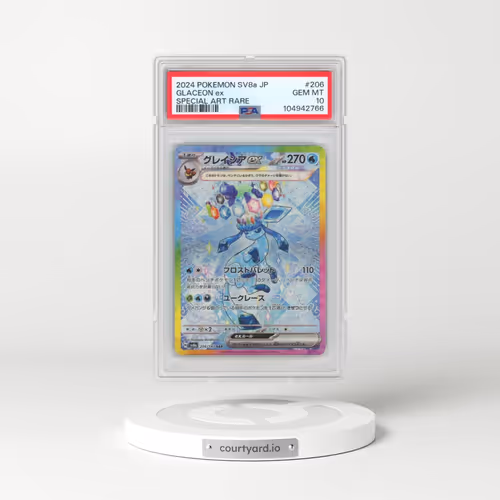 2024 Pokémon Sv8a-Terastal Fest EX #206 Glaceon EX - Holo Special Art Rare (PSA 10 GEM MINT)