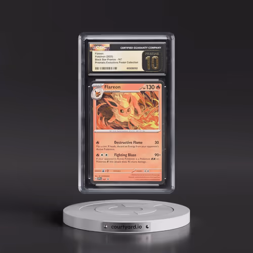 2025 Pokémon Svp EN-SV Black Star Promo #167 Flareon - Prismatic Evolutions Poster Collection (CGC 1