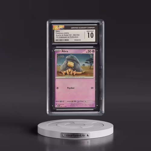 2023 Scarlet & Violet 151 - MEW EN #063/165 Abra - 151 Alakazam ex Collection (Cosmos Holo) (CGC 10