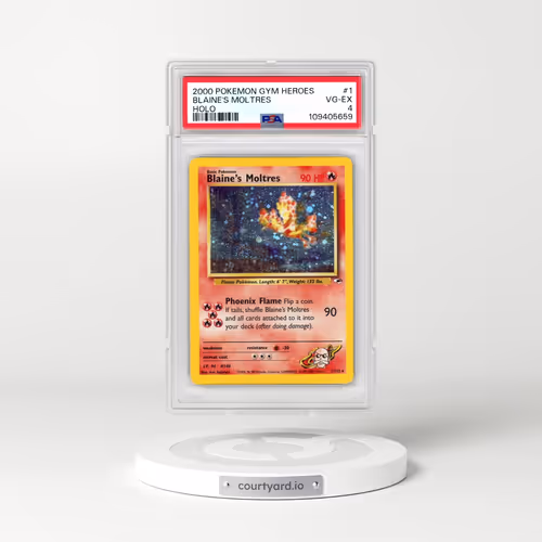 2000 Pokémon Gym Heroes #1 Blaine's Moltres - Holo (PSA 4 VG-EX)