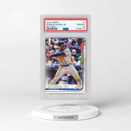 2019 Topps #1 Ronald Acuna Jr. - Batting (PSA 10 GEM MINT)