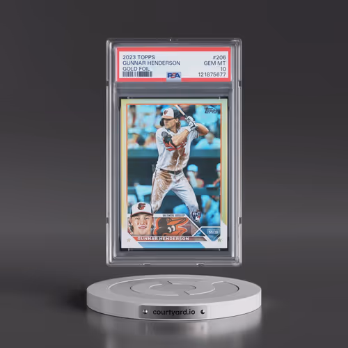 2023 Topps #206 Gunnar Henderson - Gold Foil (PSA 10 GEM MINT)