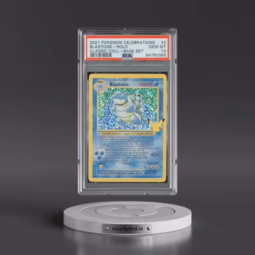 2021 Pokémon Celebrations Classic Collection #2 Blastoise - Holo (PSA 10 GEM MINT)