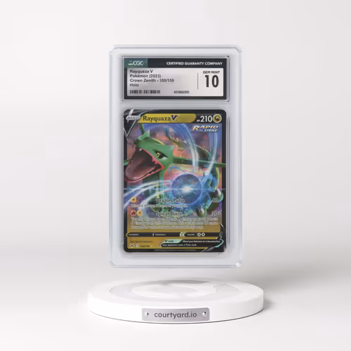 2022 Crown Zenith #100/159 Rayquaza V - Holo (CGC 10 GEM MINT)