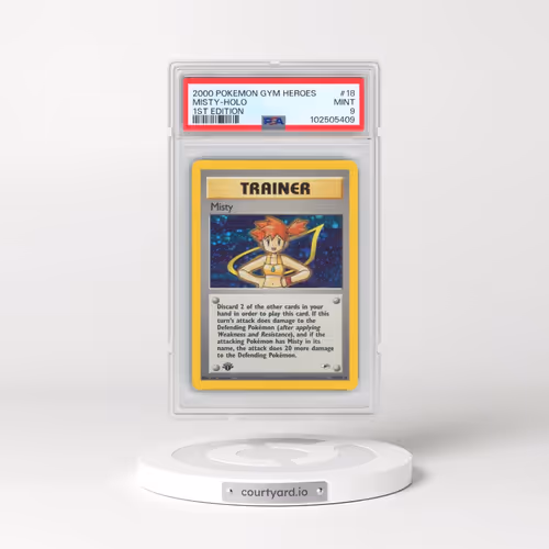 2000 Pokémon Gym Heroes #18 Misty - 1st Edition Holo (PSA 9 MINT)