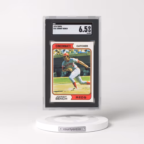 1974 Topps #10 Johnny Bench (SGC 6.5 EX-MT+)