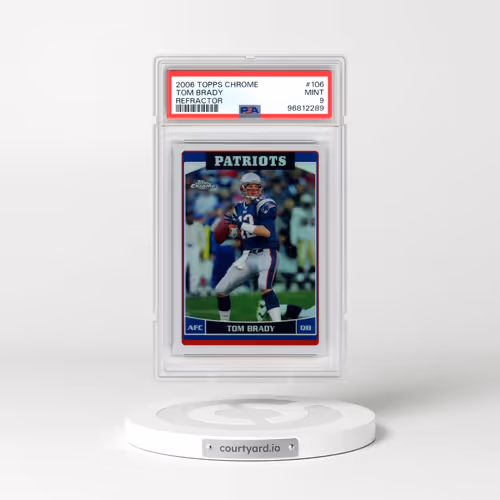 2006 Topps Chrome #106 Tom Brady - Refractor (PSA 9 MINT)