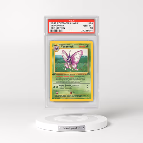 1999 Pokémon Jungle #29 Venomoth - 1st Edition (PSA 10 GEM MINT)