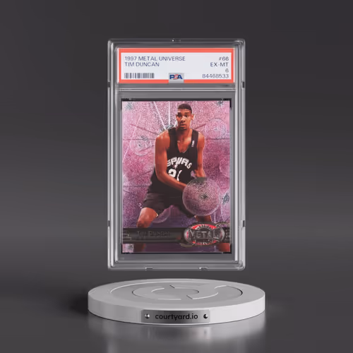 1997 Metal Universe #66 Tim Duncan (PSA 6 EX-MT)