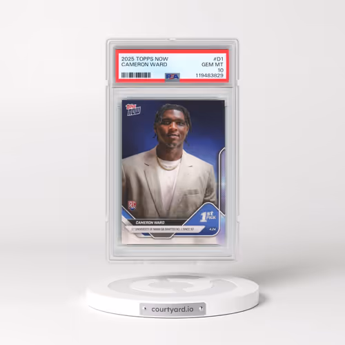 2025 Topps Now #D1 Cameron Ward (PSA 10 GEM MINT)