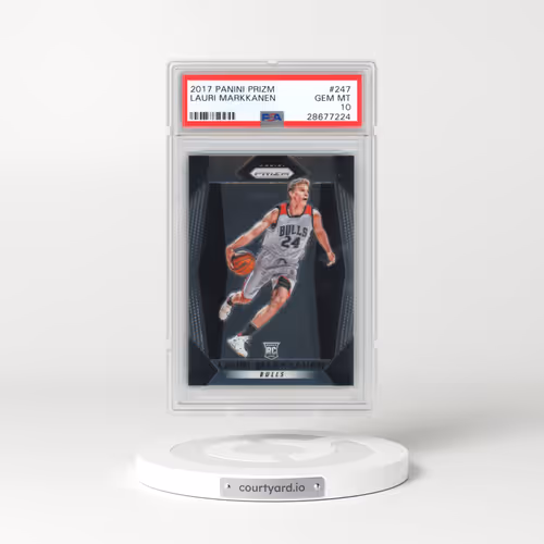 2017 Panini Prizm #247 Lauri Markkanen (PSA 10 GEM MINT)