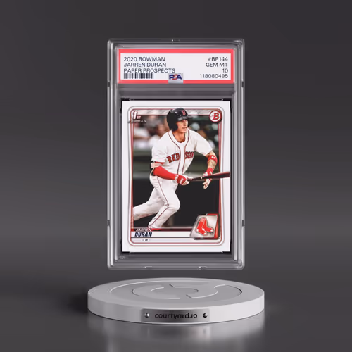 2020 Bowman Paper Prospects #BP144 Jarren Duran (PSA 10 GEM MINT)