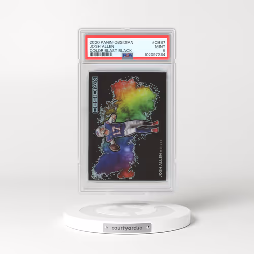 2020 Panini Obsidian Color Blast Black #CBB7 Josh Allen (PSA 9 MINT)