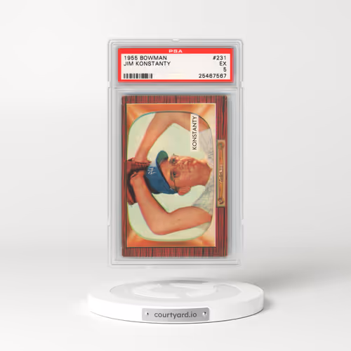 1955 Bowman #231 Jim Konstanty (PSA 5 EX)