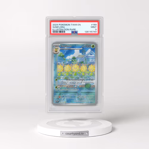 2024 Pokémon Twm EN-Twilight Masquerade #169 Sunflora - Illustration Rare (PSA 9 MINT)