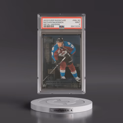 2013 Fleer Showcase Metal Universe #MU-30 Nathan MacKinnon (PSA 9 MINT)