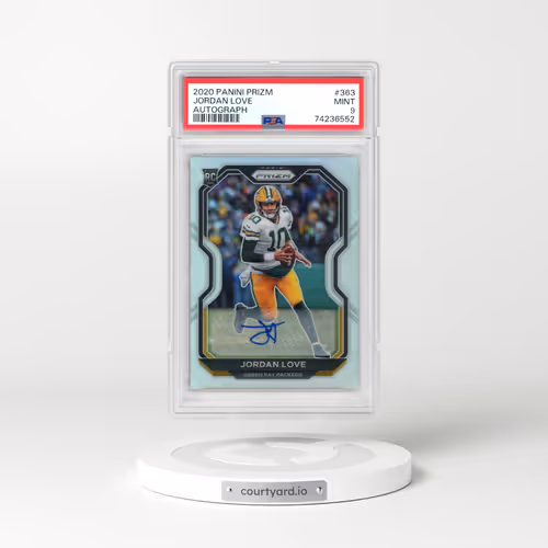 2020 Panini Prizm #363 Jordan Love - Autograph (PSA 9 MINT)