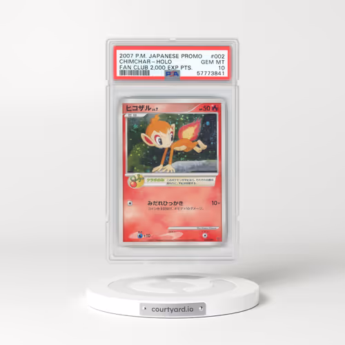2007 Pokémon Promo #002 Chimchar - Holo Fan Club 2,000 Exp Pts. (PSA 10 GEM MINT)