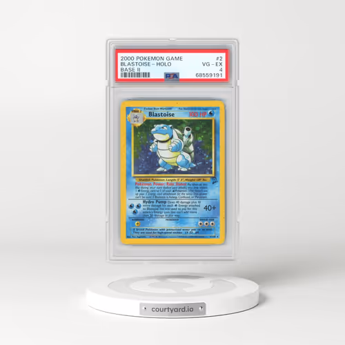 2000 Pokémon Game Base II #2 Blastoise - Holo (PSA 4 VG-EX)