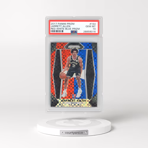 2017 Panini Prizm #154 Jarrett Allen - Red White Blue Prizm (PSA 10 GEM MINT)