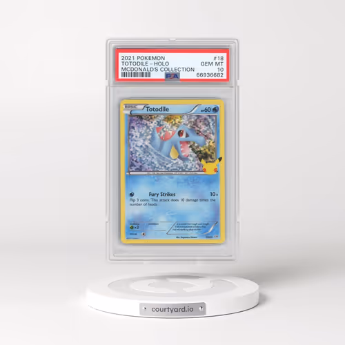 2021 Pokémon Mcdonald's Collection #18 Totodile - Holo (PSA 10 GEM MINT)