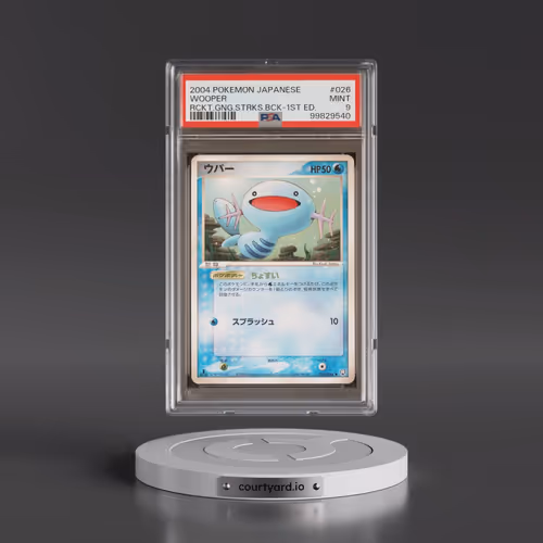2004 Pokémon Rocket Gang Strikes Back #026 Wooper - 1st Edition (PSA 9 MINT)