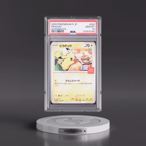 2025 Pokémon M-P Promo #020 Pikachu - McDonald's (PSA 10 GEM MINT)