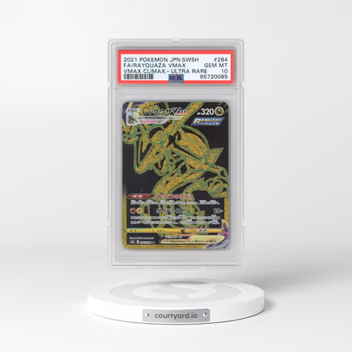 2021 Pokémon Sword & Shield Vmax Climax #284 Rayquaza Vmax - Full Art Ultra Rare (PSA 10 GEM MINT)