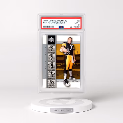 2004 Upper Deck Rookie Premiere #2 Ben Roethlisberger (PSA 9 MINT)